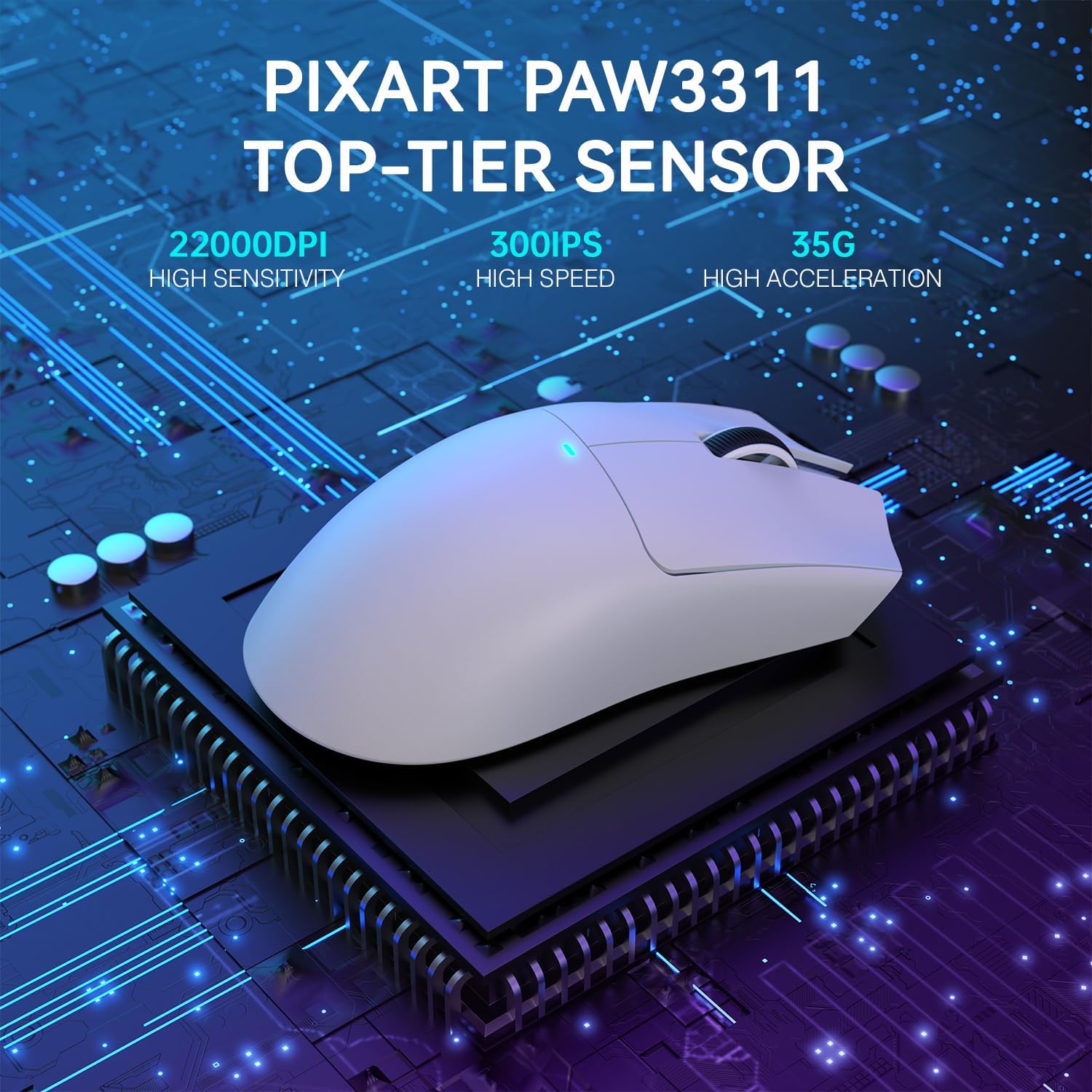 Attack Shark Wireless Gaming Mouse PAW3311 X11 Lightweight with RGB Charging Dock Attack Shark Wireless Gaming Mouse PAW3311 X11 Lightweight with RGB Charging Dock